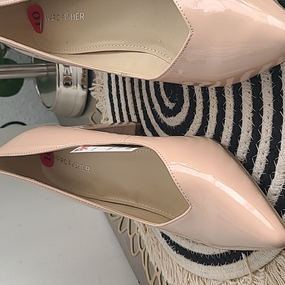 Marc Fisher Blush Patent Heels